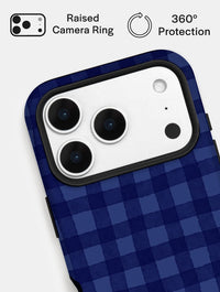 Blue Gingham Ultra Protective iPhone Case Phone Cases Skinnydip London