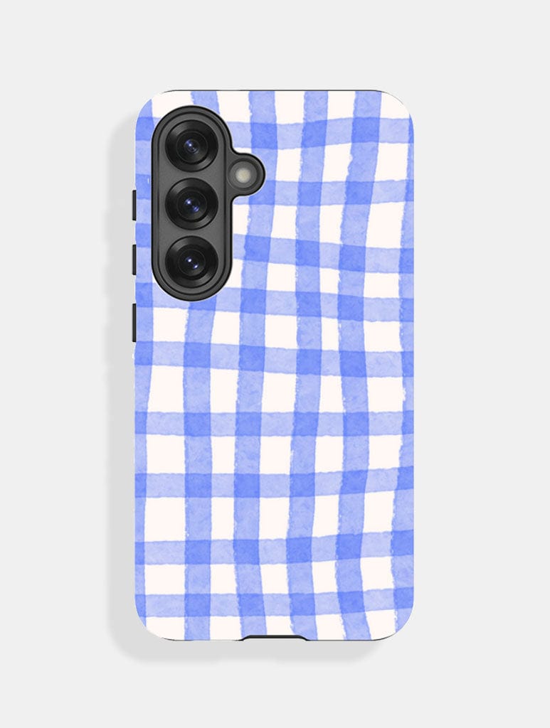 Blue Gingham Ultra Protective Samsung Case Skinnydip London