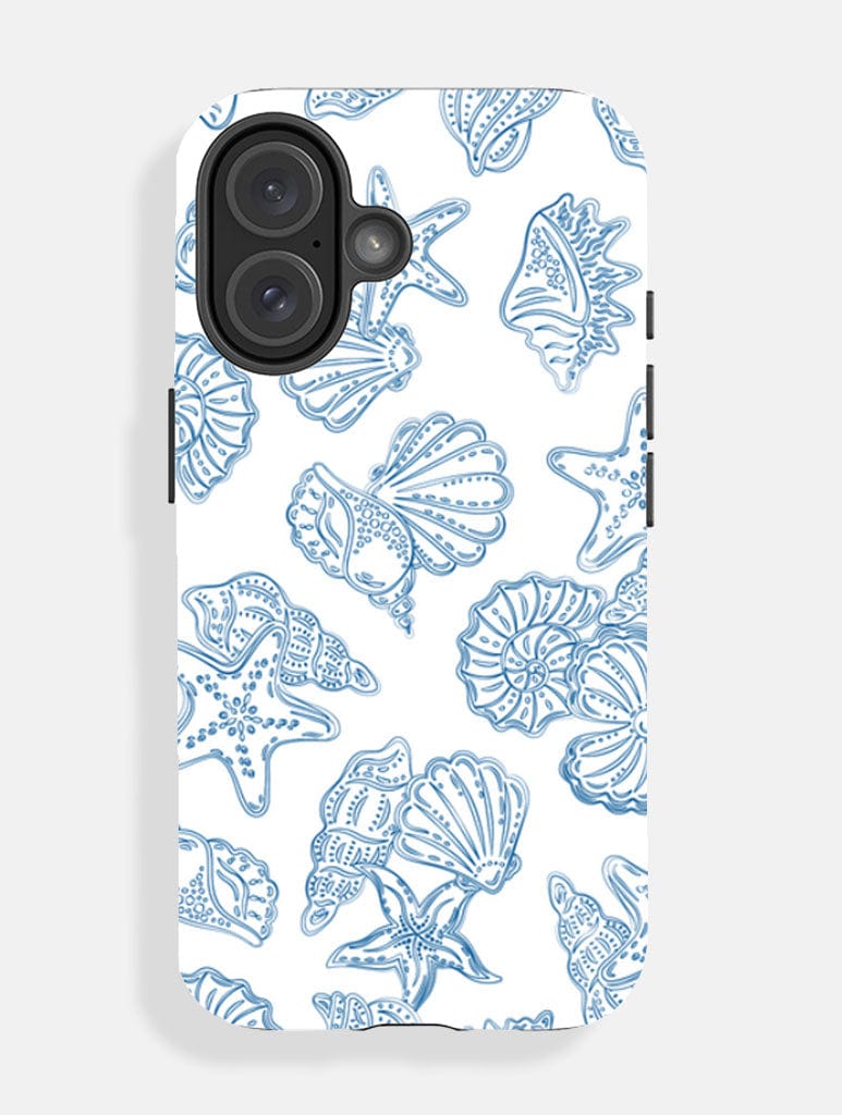 Blue Sea Shells Ultra Protective iPhone Case Phone Cases Skinnydip London