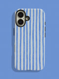 Blue Stripe Ultra Protective iPhone Case Phone Cases Skinnydip London