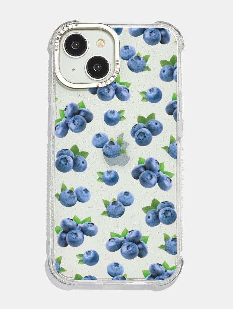 Blueberries Glitter Shock iPhone Case Phone Cases Skinnydip London