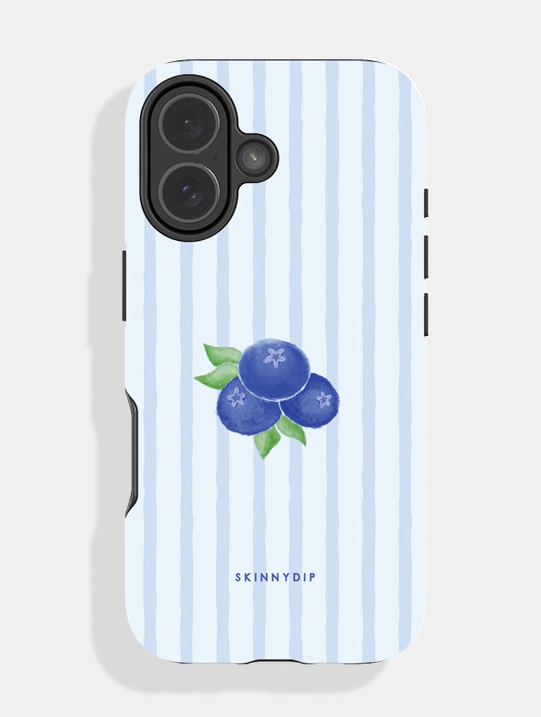 Blueberry Stripe Ultra Protective iPhone Case Phone Cases Skinnydip London