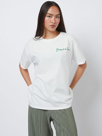 Bouquet De Fleurs Ecru T-Shirt Tops & T-Shirts Skinnydip London