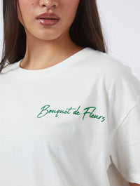 Bouquet De Fleurs Ecru T-Shirt Tops & T-Shirts Skinnydip London