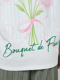 Bouquet De Fleurs Ecru T-Shirt Tops & T-Shirts Skinnydip London