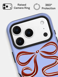 Bow Blue and Brown Ultra Protective iPhone Case Phone Cases Skinnydip London