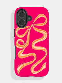 Bow Hot Pink and Orange Ultra Protective iPhone Case Phone Cases Skinnydip London
