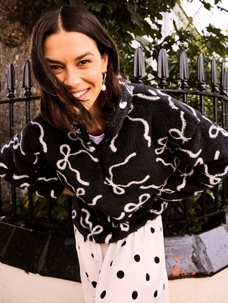 Bow Longline Fleece Coats & Jackets Skinnydip London