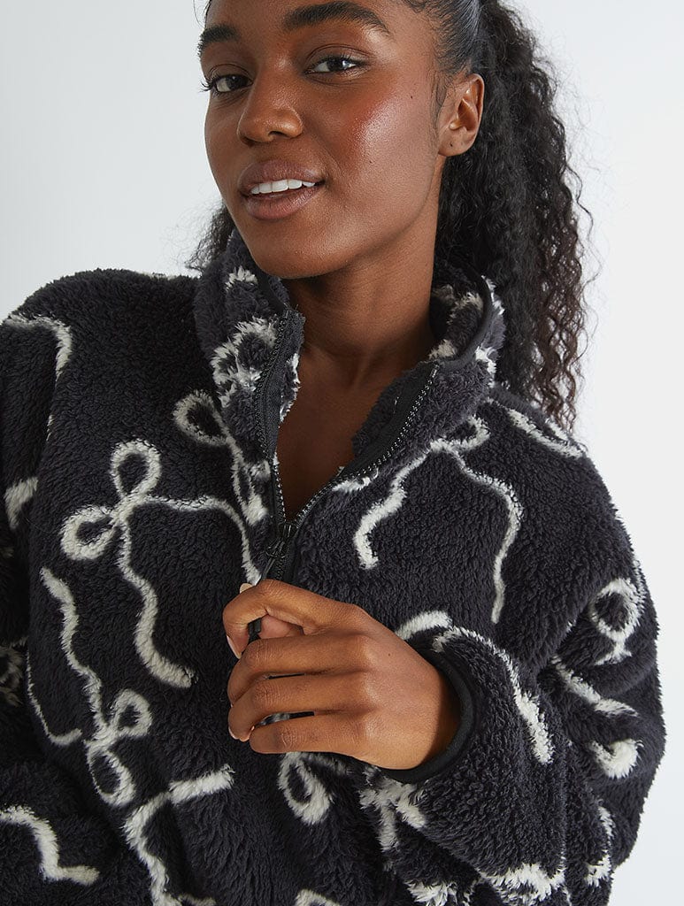 Bow Longline Fleece Coats & Jackets Skinnydip London