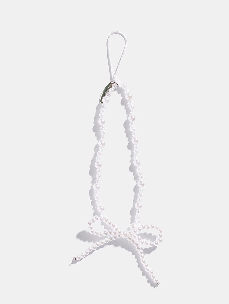 Bow Pearl Beaded Strap Phone Grips Skinnydip London