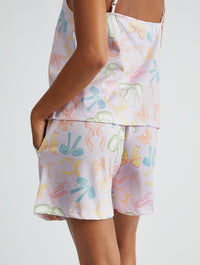 Bow Print Cami & Short Pyjama Set Lingerie & Nightwear Skinnydip London