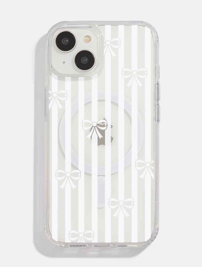 Bow Stripe MagSafe iPhone Case Phone Cases Skinnydip London