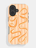Bow Stripe Orange Ultra Protective iPhone Case Phone Cases Skinnydip London