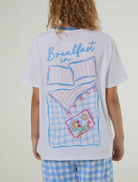 Breakfast in Bed Pyjama Set with Eyemask Lingerie & Nightwear Skinnydip London