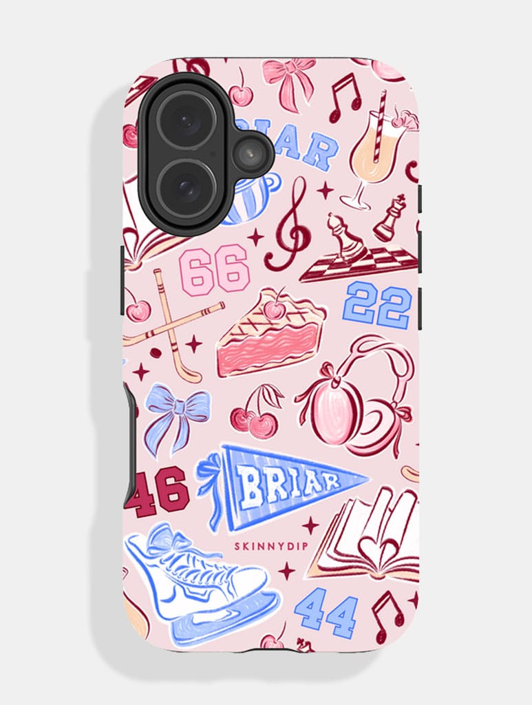 Briar University Pink Ultra Protective Case Phone Cases Skinnydip London
