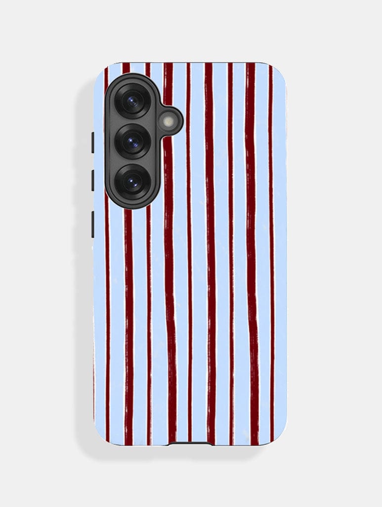 Brown And Blue Sketchy Stripes Ultra Protective Samsung Case Phone Cases Skinnydip London