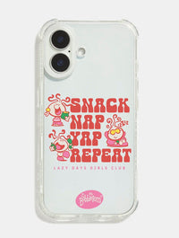 Bubblegum x Skinnydip Snack Yap Nap Repeat Shock iPhone Case Phone Cases Skinnydip London