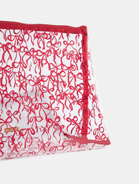 Burgundy Bow Wash Bag Wash Bags Skinnydip London