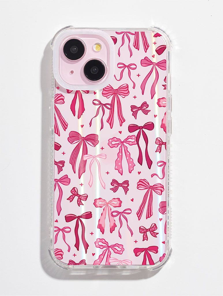 Burgundy Painted Bows Shock iPhone Case Trending Phone Cases