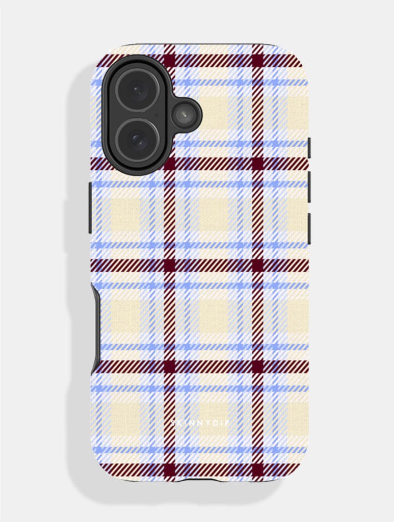 Butter, Blue and Brown Tartan Ultra Protective iPhone Case Phone Cases Skinnydip London