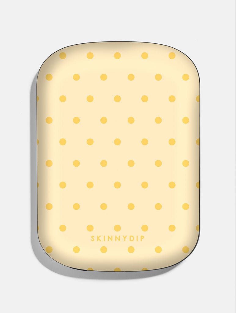 Butter Yellow Mini Dots Portable Magsafe Charger Portable Chargers Skinnydip London