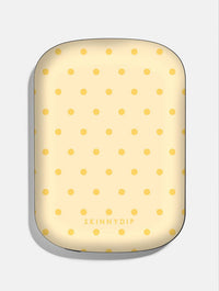 Butter Yellow Mini Dots Portable Magsafe Charger Portable Chargers Skinnydip London
