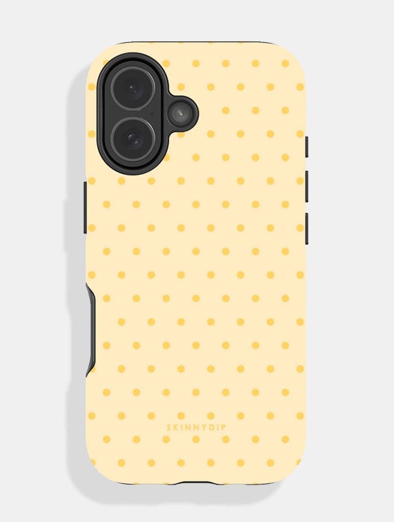 Butter Yellow Mini Dots Ultra Protective iPhone Case Phone Cases Skinnydip London