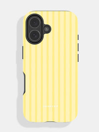 Butter Yellow Stripe Ultra Protective Case iPhone Case Phone Cases Skinnydip London