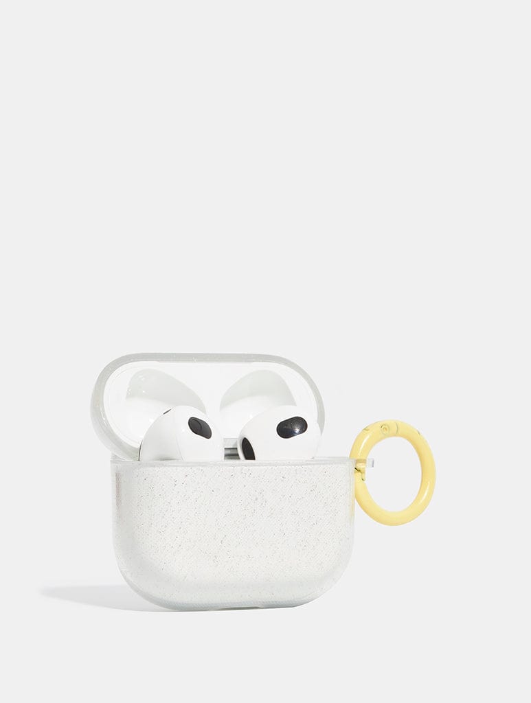 Buttermilk Glitter AirPods Case AirPods Cases Skinnydip London