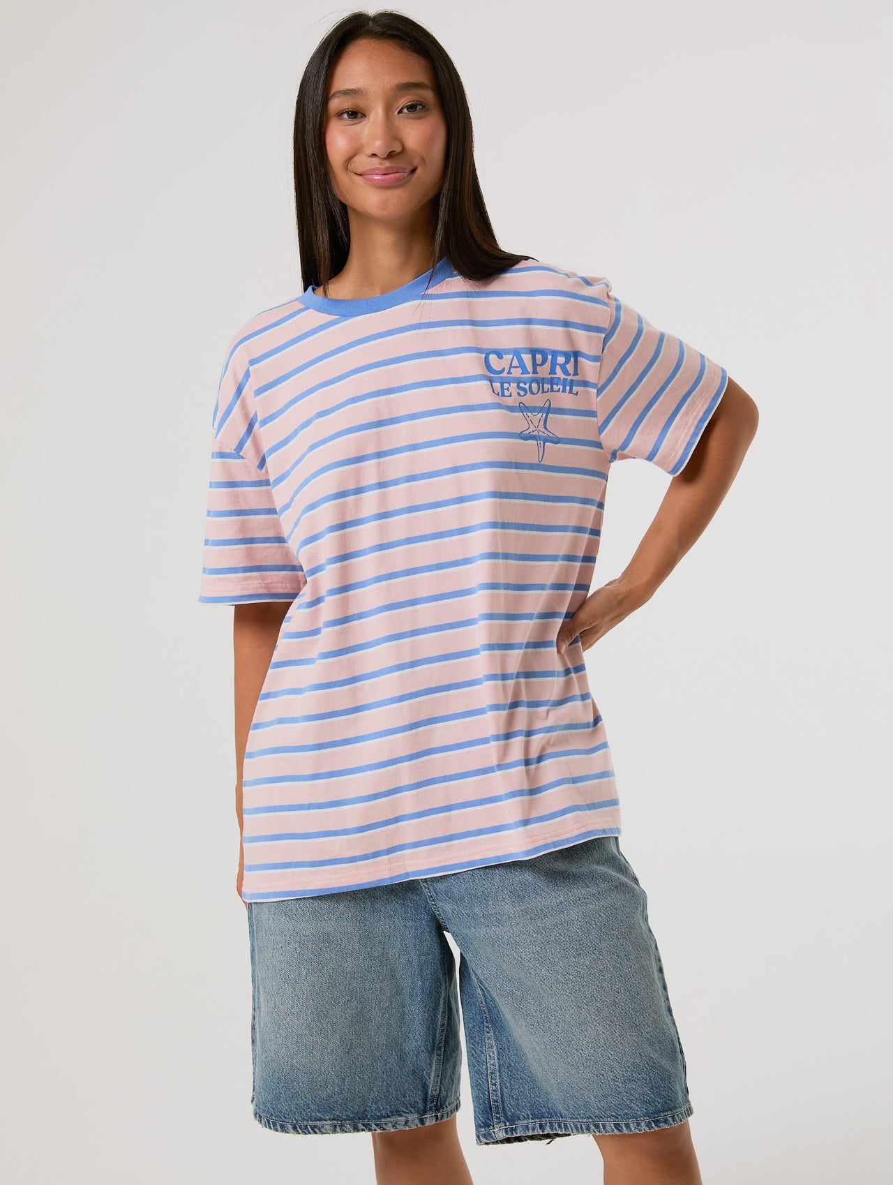Capri Le Soleil Stripe T-Shirt Tops & T-Shirts Skinnydip London