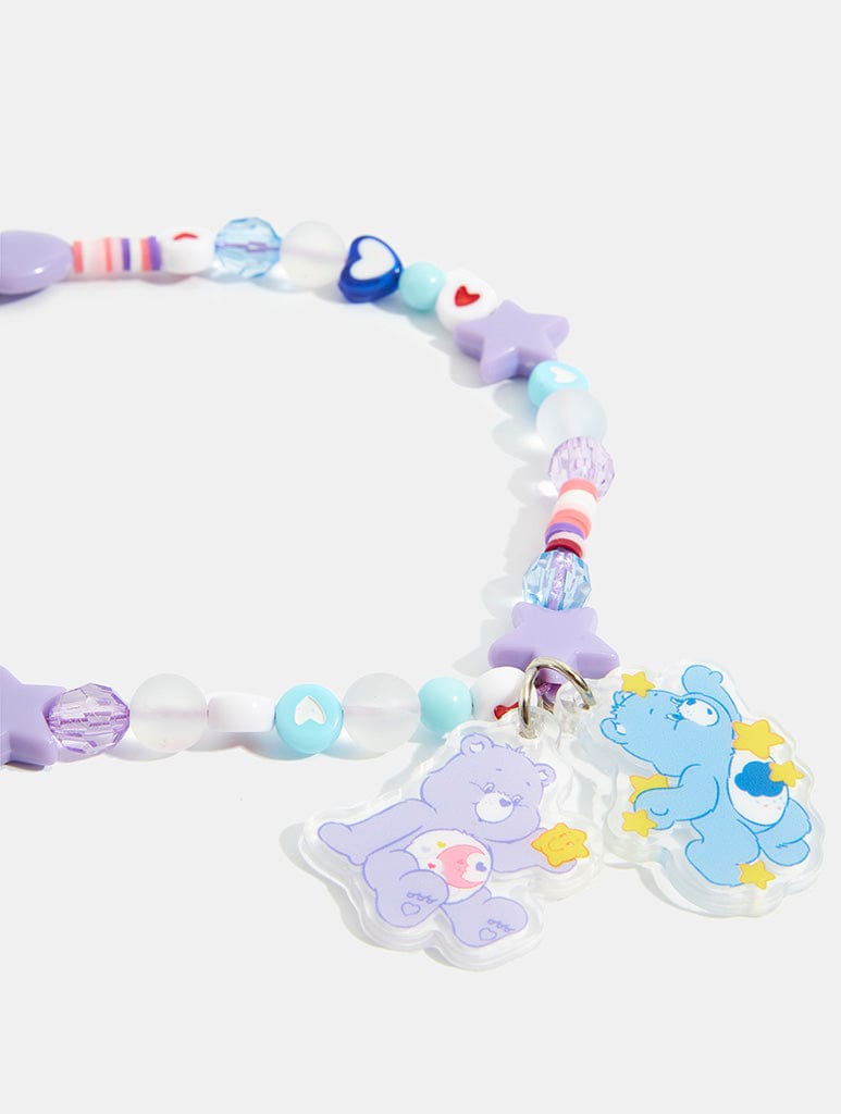 Care Bears x Skinnydip Lilac Beaded Phone Strap Phone Grips Skinnydip London
