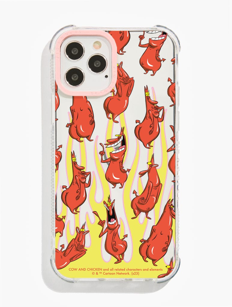 Cartoon Network Cow & Chicken Red Shock iPhone Case Phone Cases Skinnydip London