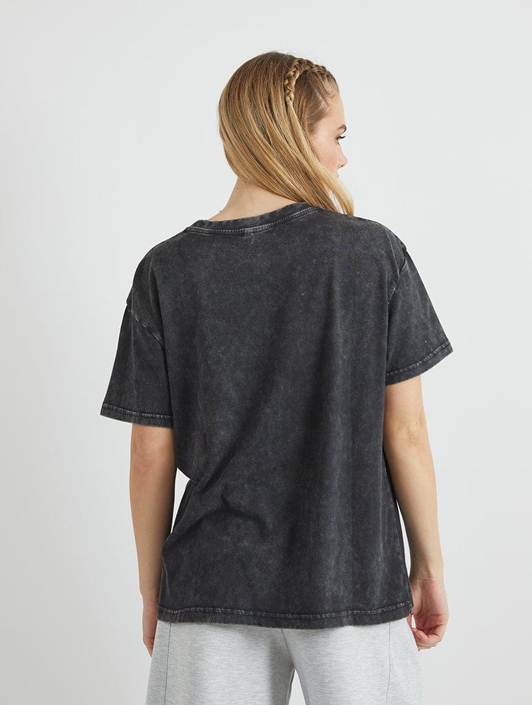 Casper x Skinnydip Movie Poster T-shirt In Acid Wash Tops & T-Shirts Skinnydip London