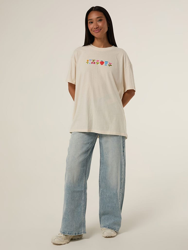 Catarina Morais x Skinnydip T-Shirt In White Tops & T-Shirts Skinnydip London