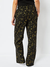Celestial Cami & Trouser Pyjama Set in Black Lingerie & Nightwear Skinnydip London
