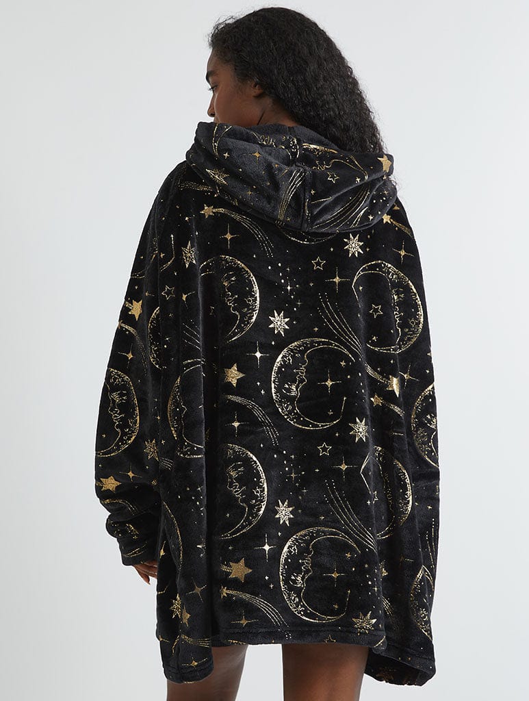 Celestial Gold Blanket Hoodie Lingerie & Nightwear Skinnydip London