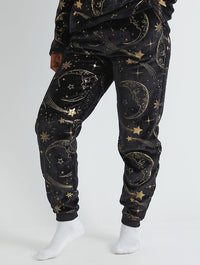 Celestial Gold Twosie Fleece Pyjama Set Lingerie & Nightwear Skinnydip London