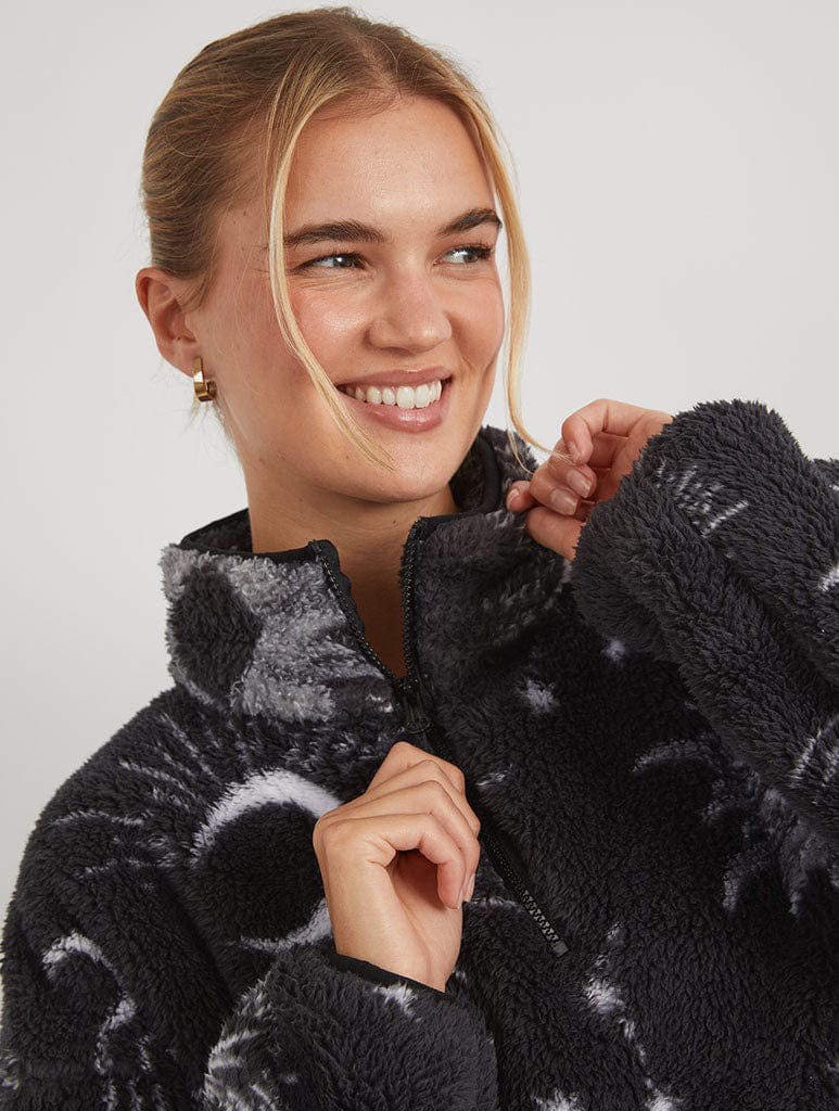 Celestial Longline Fleece Coats & Jackets Skinnydip London