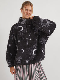 Celestial Longline Fleece Coats & Jackets Skinnydip London
