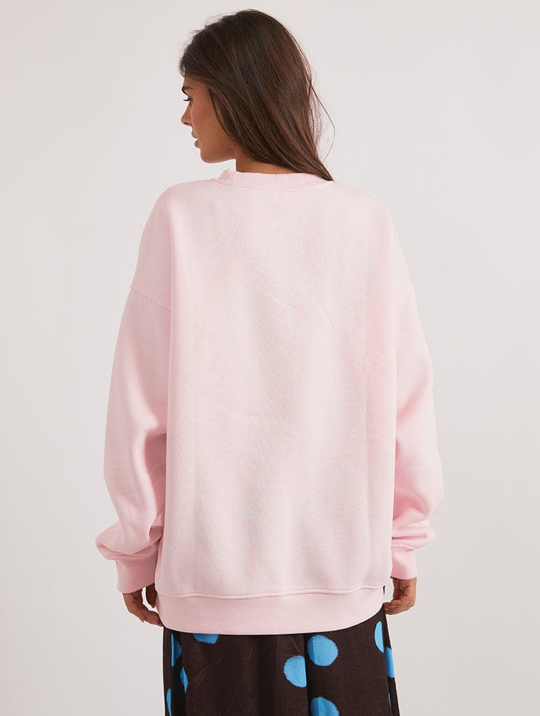 Charlie & Lola x Skinnydip Crafty Girls Sweatshirt In Pink Hoodies & Sweatshirts Skinnydip London