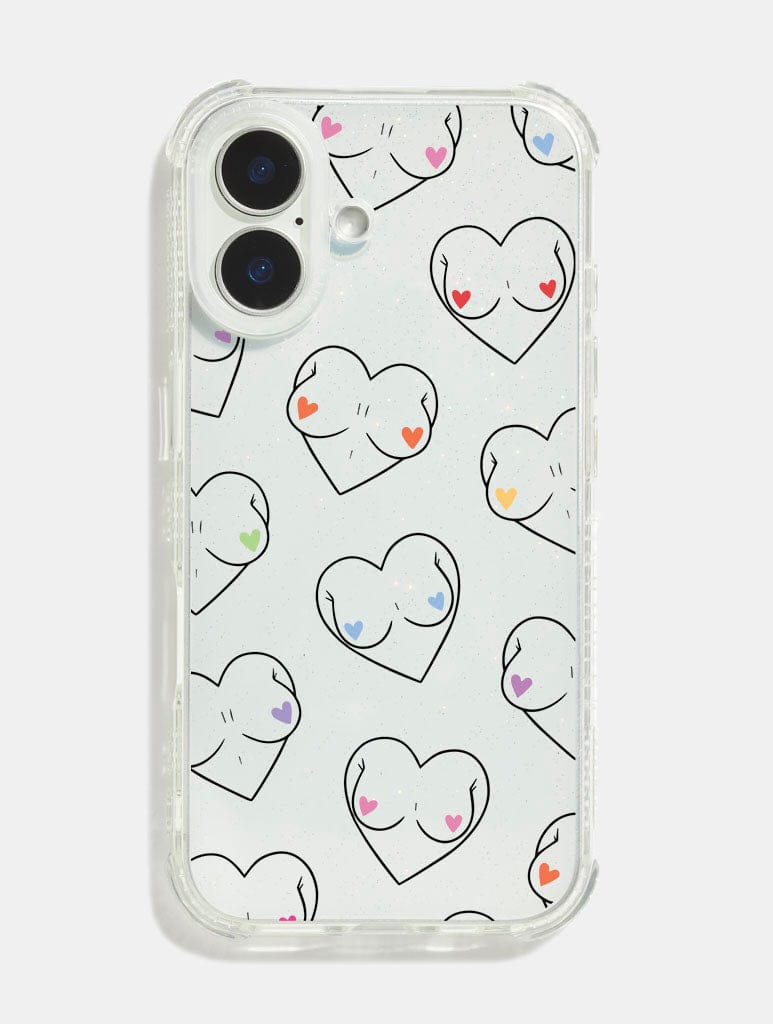 Charlotte Willcox x Skinnydip Boob Hearts Shock iPhone Case Phone Cases Skinnydip London
