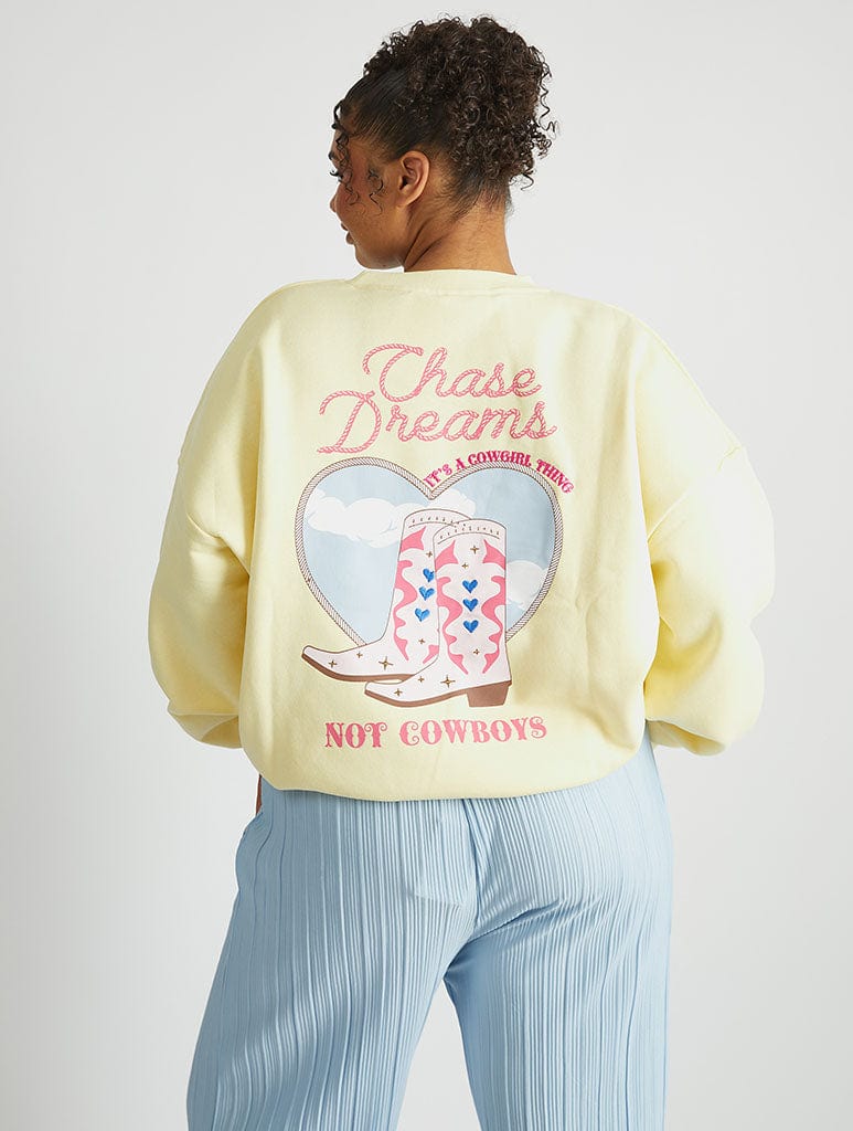 Chase Dreams Not Cowboys Sweatshirt Hoodies & Sweatshirts Skinnydip London