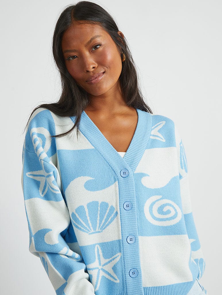 Checked Shell Cardigan Jumpers & Cardigans Skinnydip London