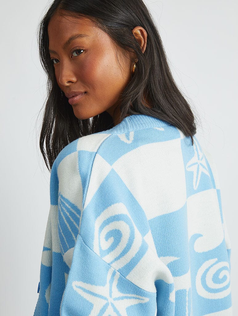 Checked Shell Cardigan Jumpers & Cardigans Skinnydip London