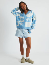 Checked Shell Cardigan Jumpers & Cardigans Skinnydip London