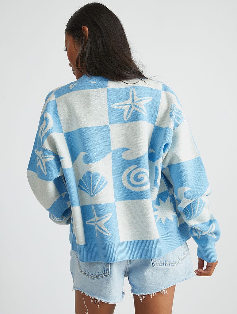 Checked Shell Cardigan Jumpers & Cardigans Skinnydip London