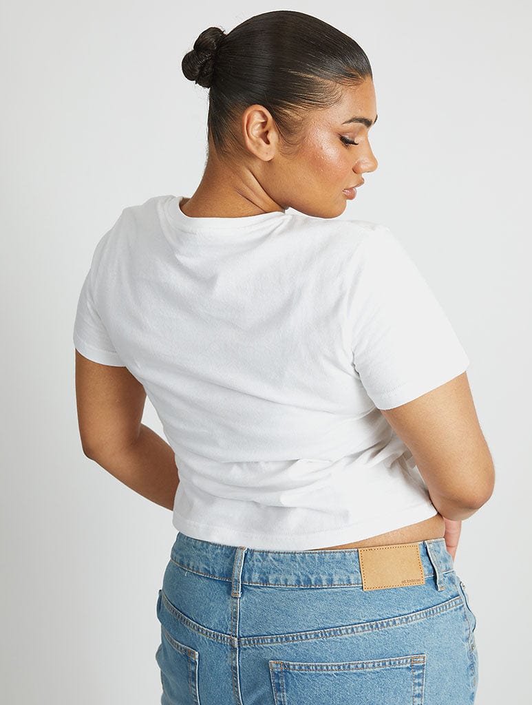 Cherry Basket Baby T-Shirt in White Tops & T-Shirts Skinnydip London