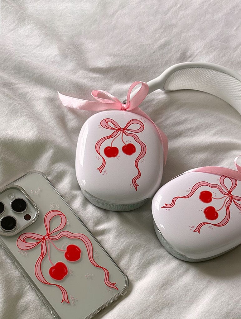 Cherry Bow AirPods Max Case in Gloss AirPods Cases Skinnydip London