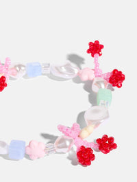 Cherry Bow Beaded Phone Charm Phone Grips Skinnydip London