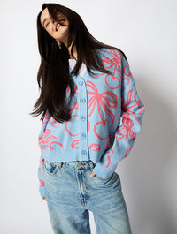 Cherry Bow Knitted Cardigan Jumpers & Cardigans Skinnydip London